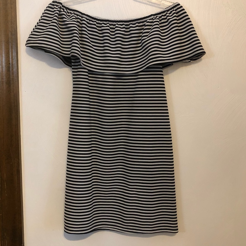 Cotton On Striped Off The Shoulder Dress - Picture 2 of 9